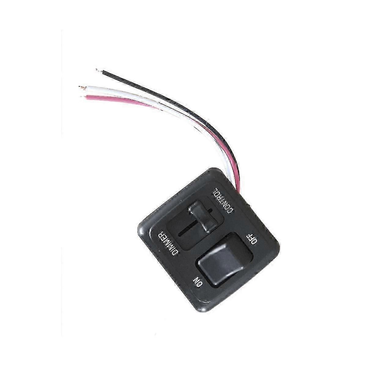 Interruptor de atenuación de CC de 12 voltios compatible con iluminación LED, halógena, incandescente - RV, automóvil, camión, marina y tira