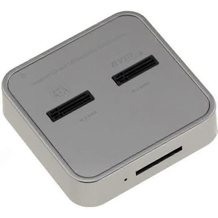 Docking Station - KALEA INFORMATIQUE - M2 SATA and PCIe NVMe - USB 3.2 Gen2 - SD Express Port - Black