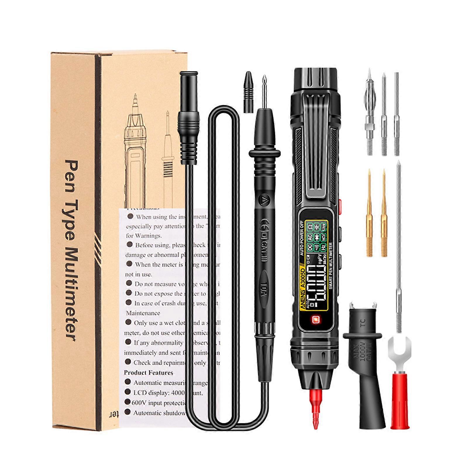 Digital Multimeter, Auto Ranging, Voltage, Capacitance, Frequency,Diode, Continuity,NCVResistance ,Live Wires Tester
