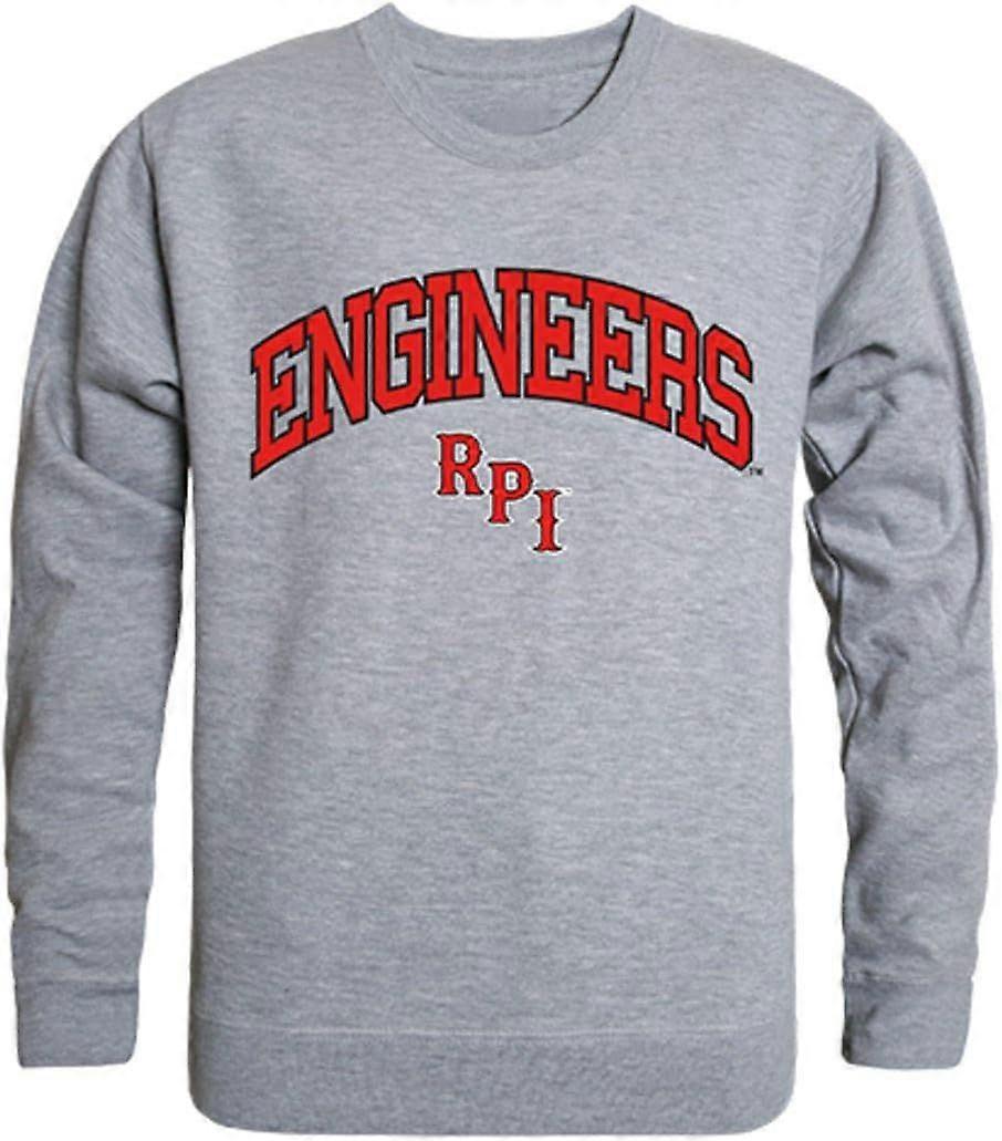 RPI Rensselaer Polytechnic Institute Campus Crewneck Genser Heather Grey