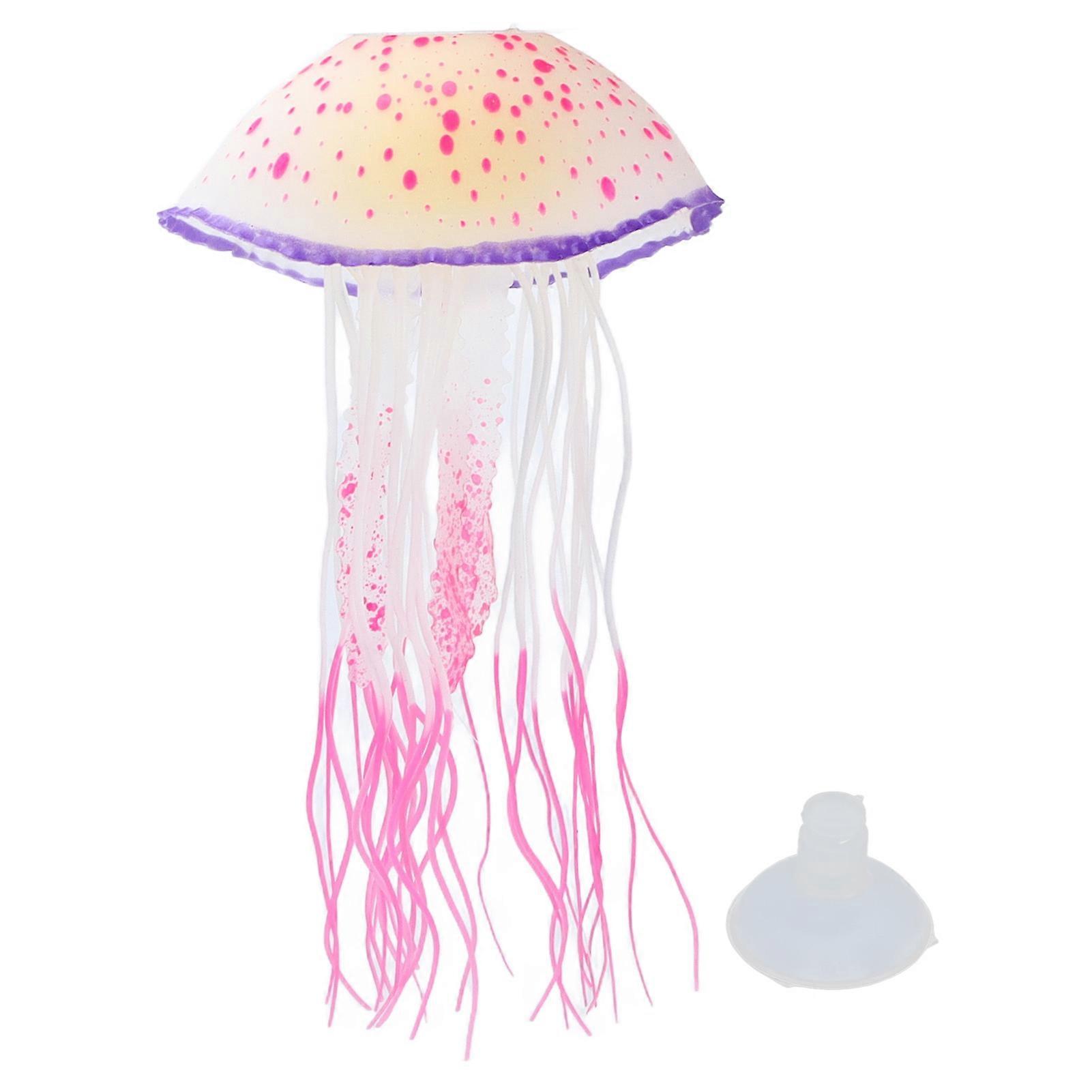 Artificial Fluorescent Jellyfish Floating Jellyfish Decorations for Aquarium and Fish Tank