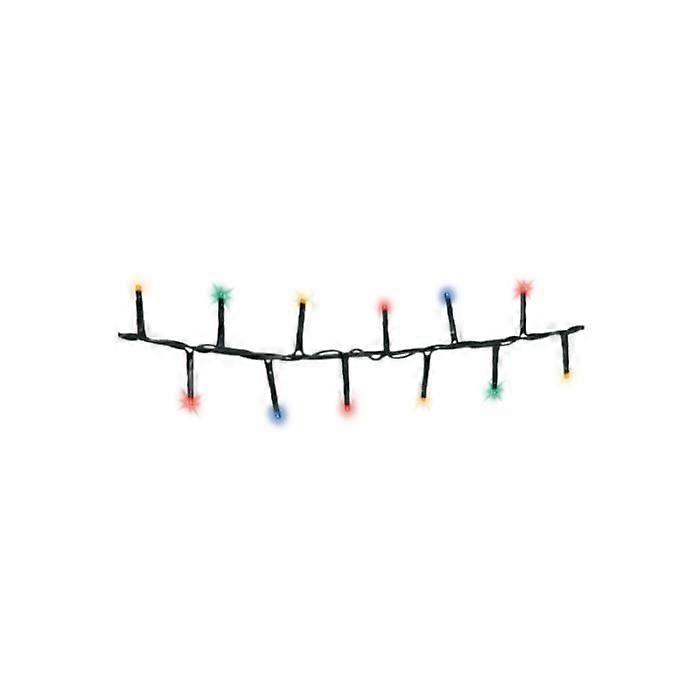 Guirlande scintillante - EDM - 11 m - Multicolore et blanc chaud - LED - Switch