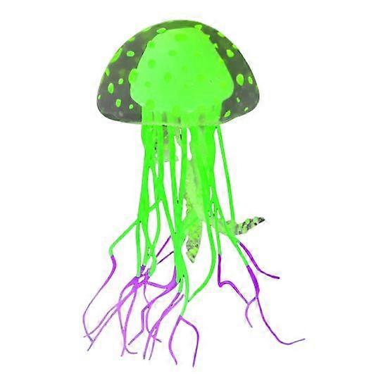 Artificial Jellyfish Sucker Safety Clear And Translucent Realistic Shape Luminous Decorative Glowing Environmental Protection Aquarium Decoration