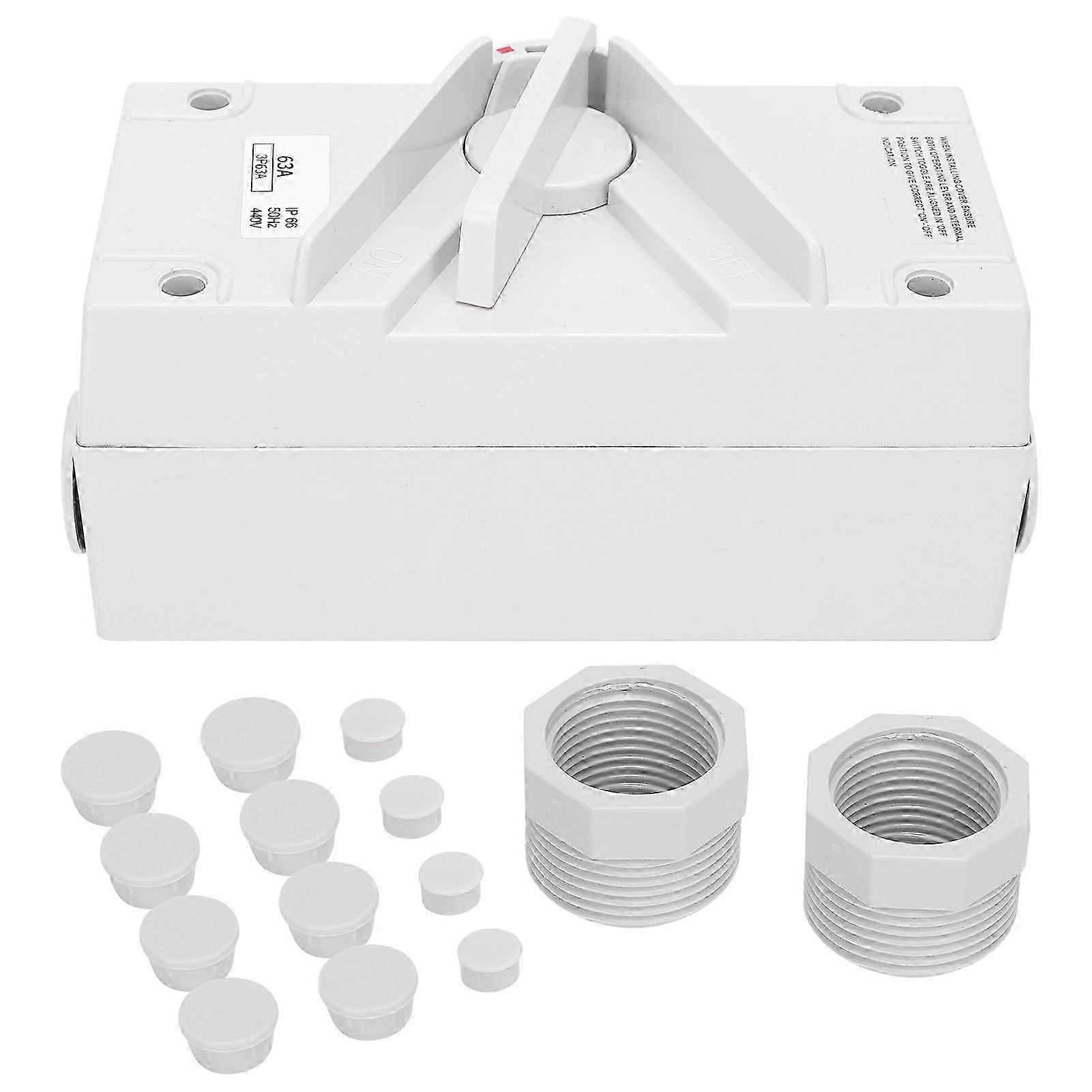 3P Weatherproof Isolating Switch Industrial Dustproof Waterproof Isolator SwitchCF-3P63A