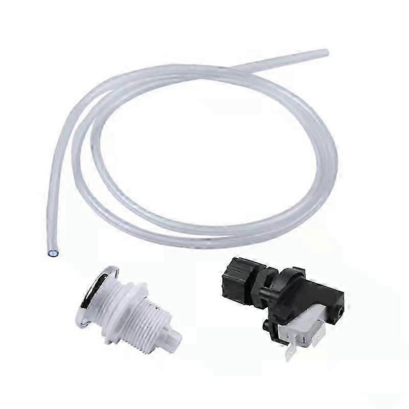 16A Bath Tub Spa Waste Garbage Disposal Self-Lock Air Switch Push Button js