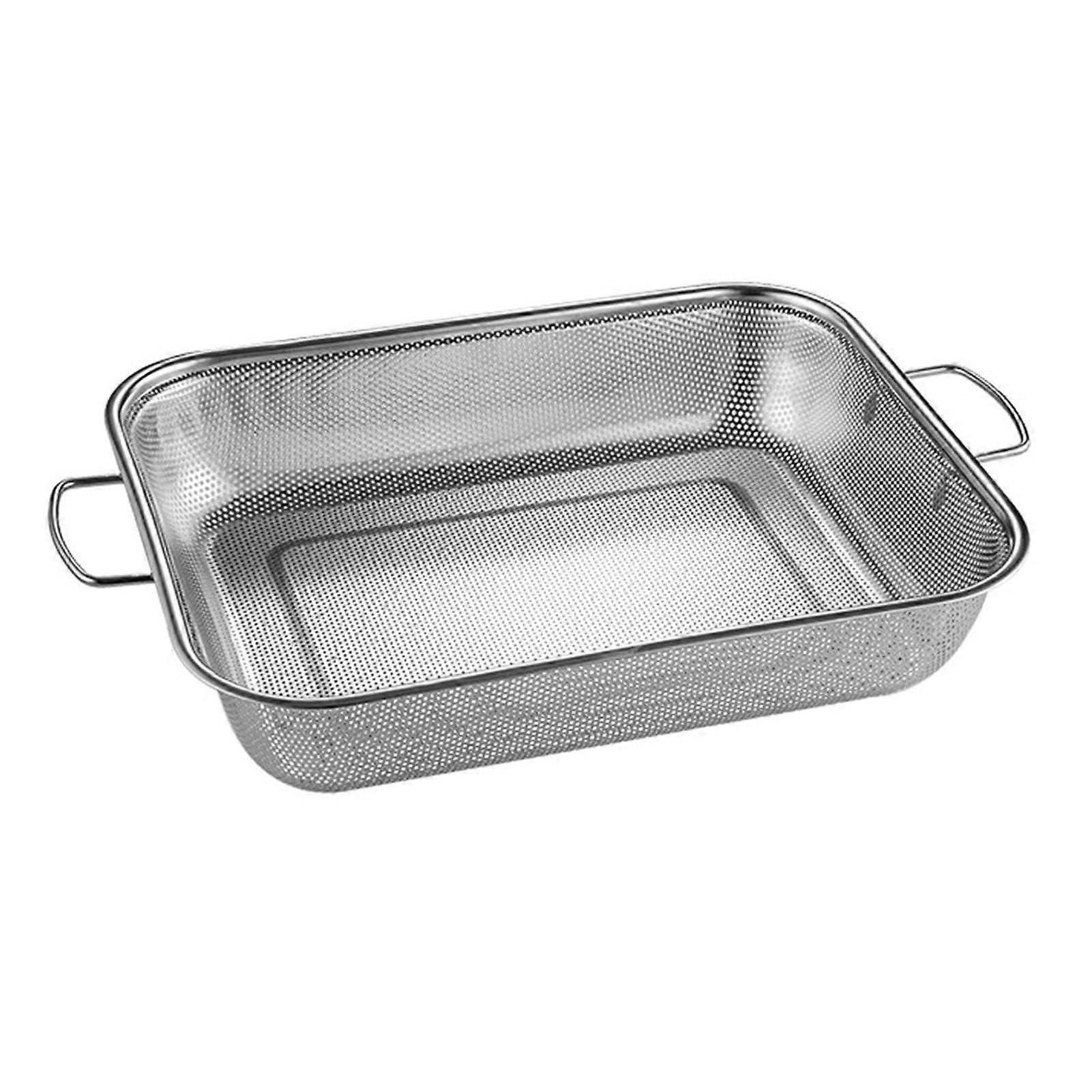 Drain Basket Pasta Strainer with Handle Large Capacity Rust-Resistant Dishwasher Safe Rice Noodle Filter Kitchen Colander