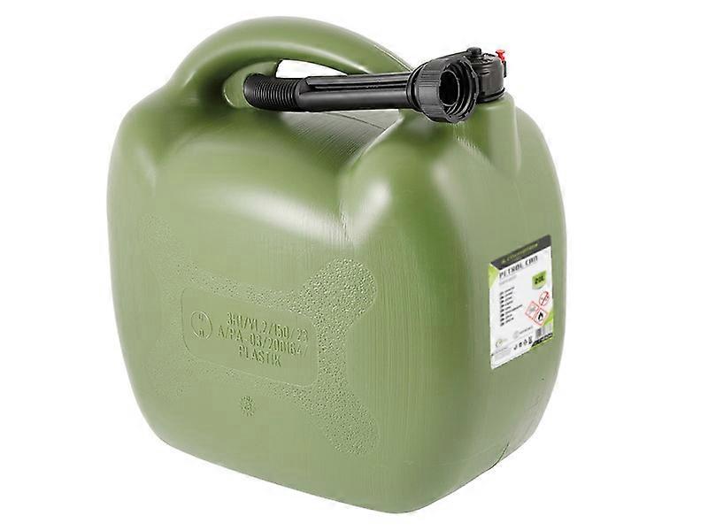Brændstofbeholder i plast, 20L, oval, khaki