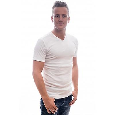 Petrol Industries Men T-Shirt Basic V-Neck White.