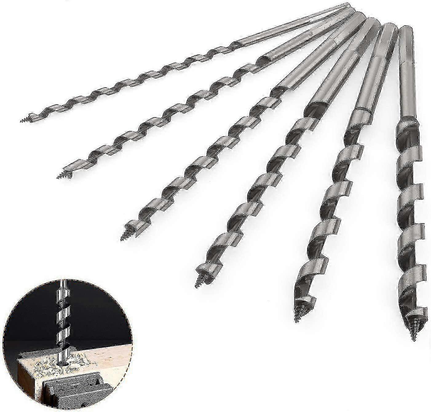 6pcs 230mm Hexagonal Carbon Wood Drill Bits
