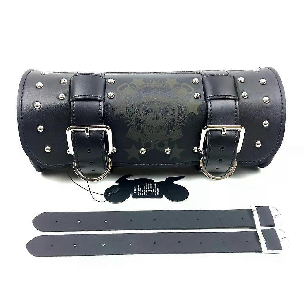Motorcycle Saddlebags PU Leather Front Fork Tail Tool Bag Luggage For Harley Chopper Bobber Cruiser Sportster XL 883 1200