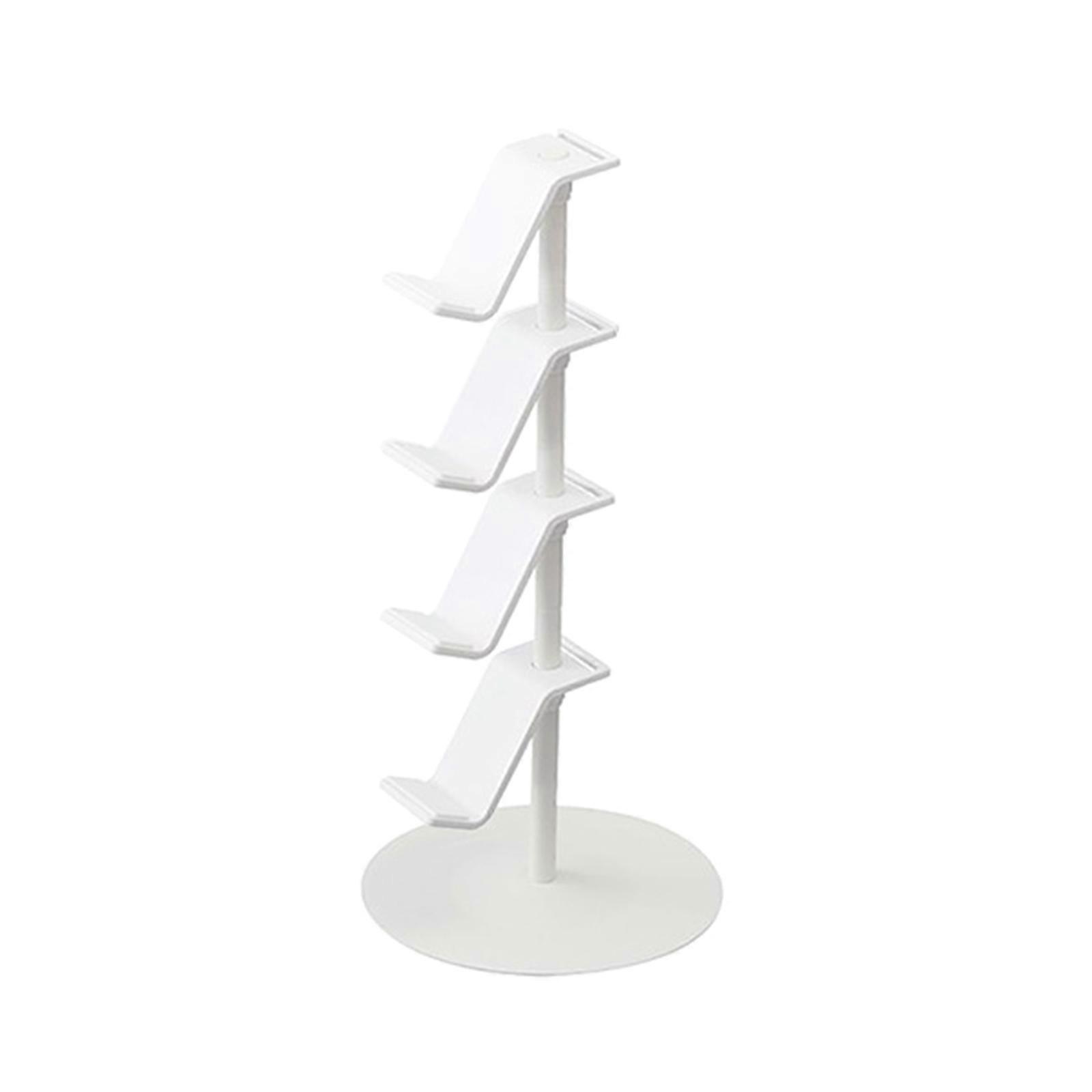 Controller Bracket Headset Hanger Gamepad Display Holder Storage Rack 4-layer 3 Tier Universal Gaming PC Accessories White