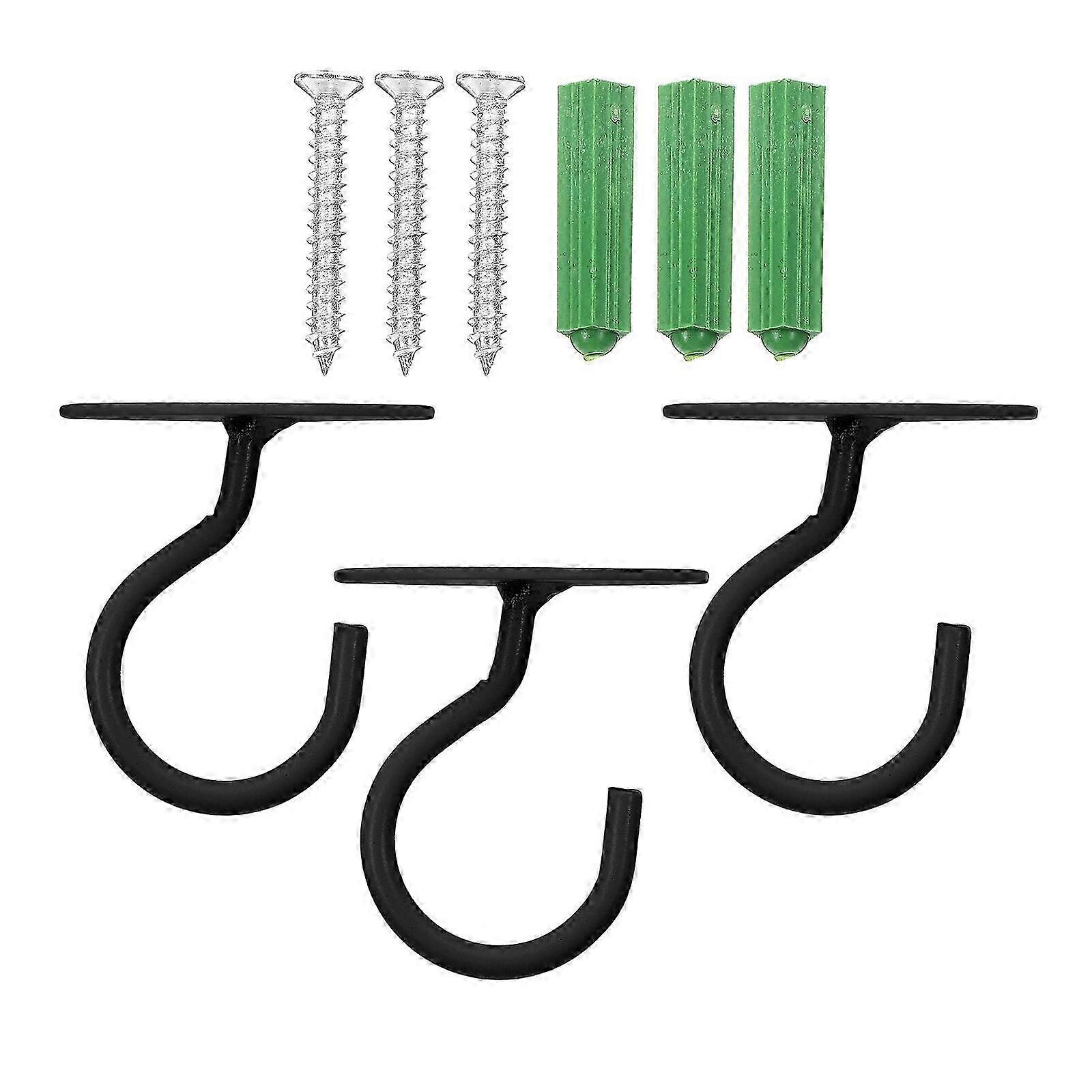 1 Set Metal Ceiling Hooks for Hanging Flower Pots & Planters