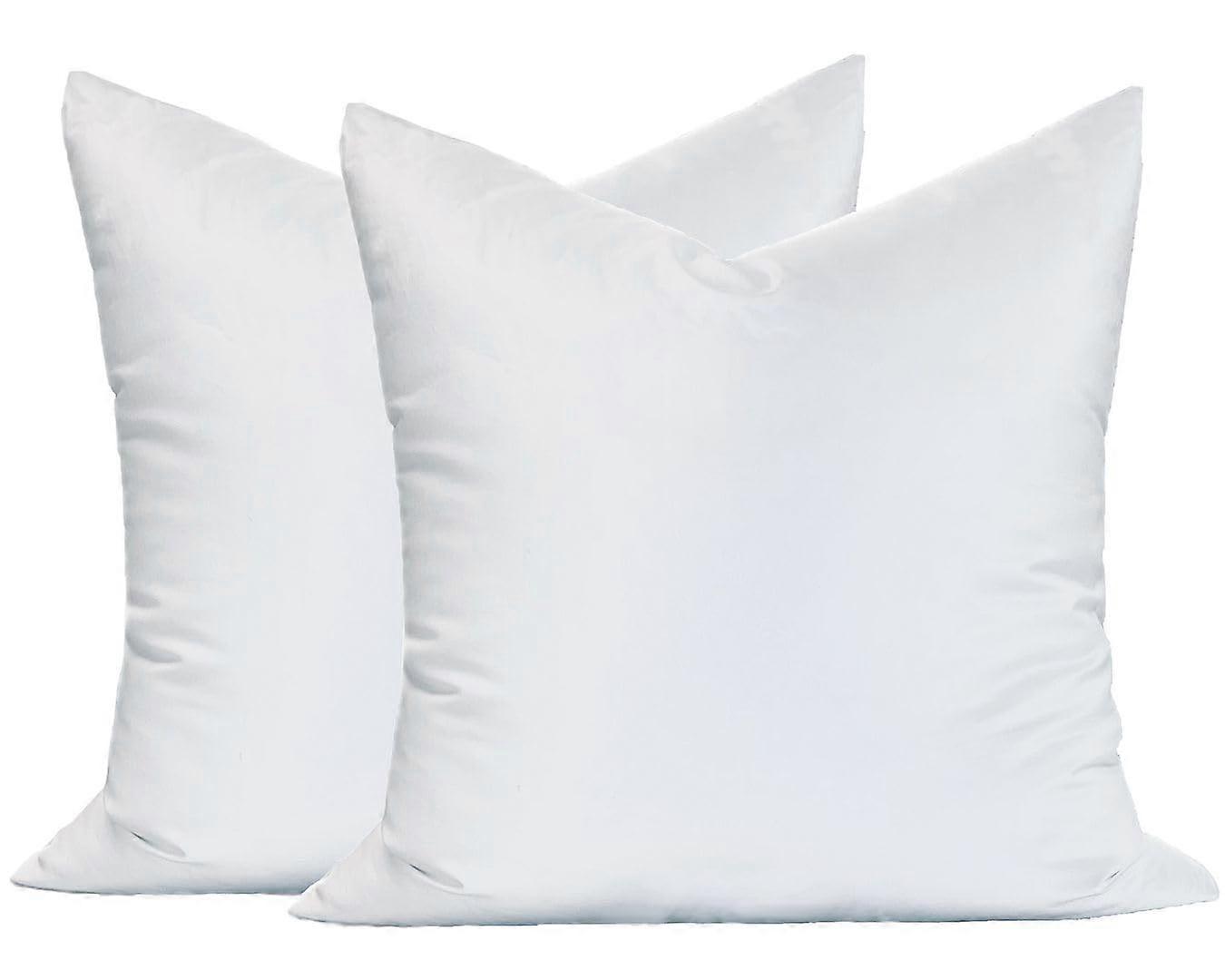 2 Pack Synthetic Down Alternative Pillow Insert for Decorative Throw Pillow 18 x 18