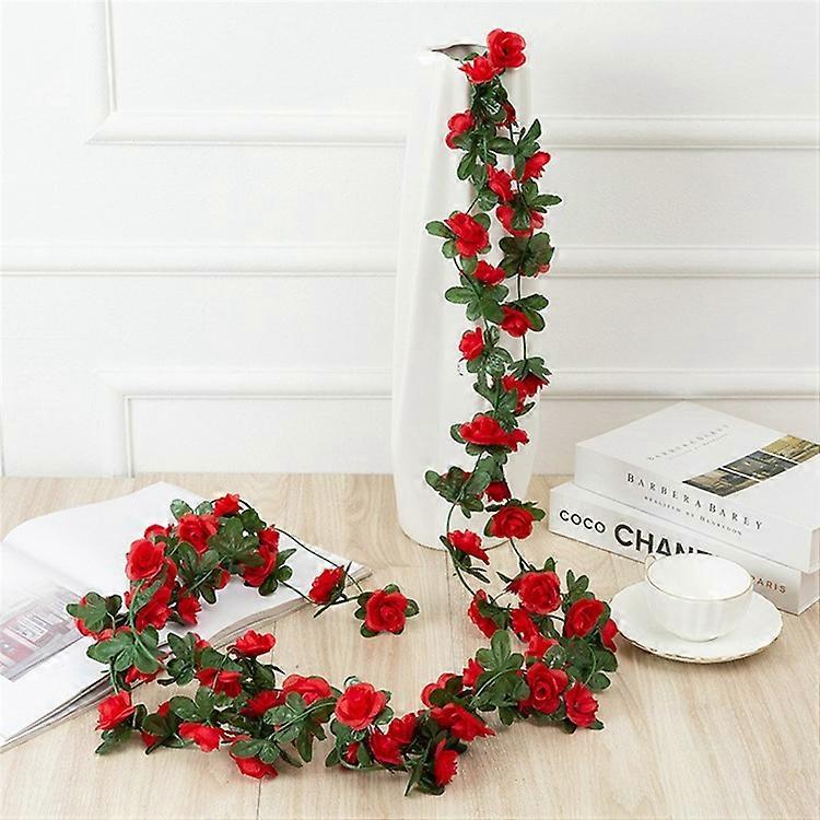 2.5m Artificial Peony Flower Garland 45 Blooms Floral Vine Wedding Home Ceiling Wall Decor