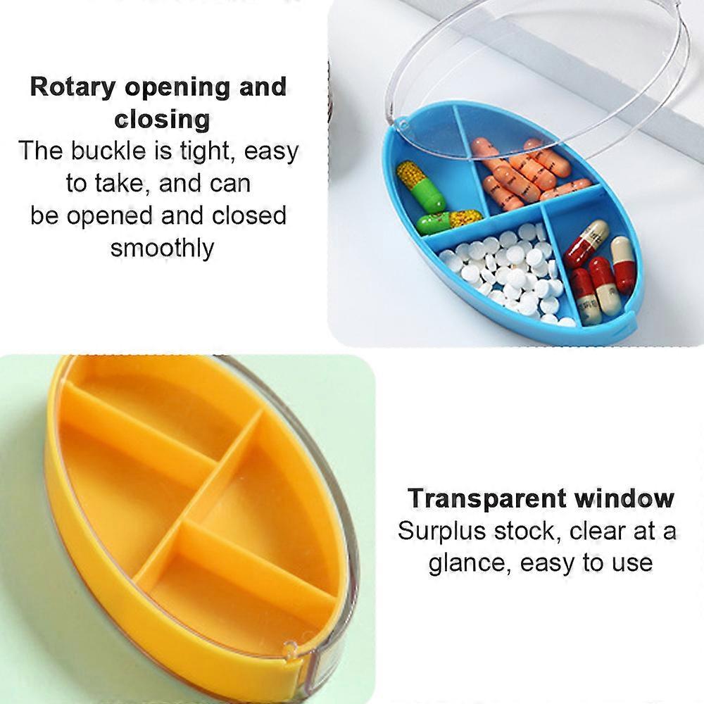Multi-functional Pill Box, Portable Medicine Organizer, Air Tight Design