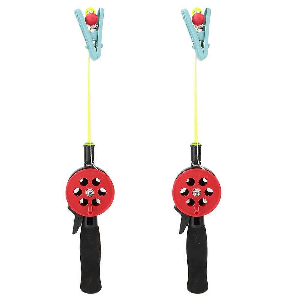 Kids Fishing Rod Set, 2-Piece 4.5M Crab Ice Fishing Rods with ABS Material and Nylon Line, Includes Shrimp Clamp Accessories