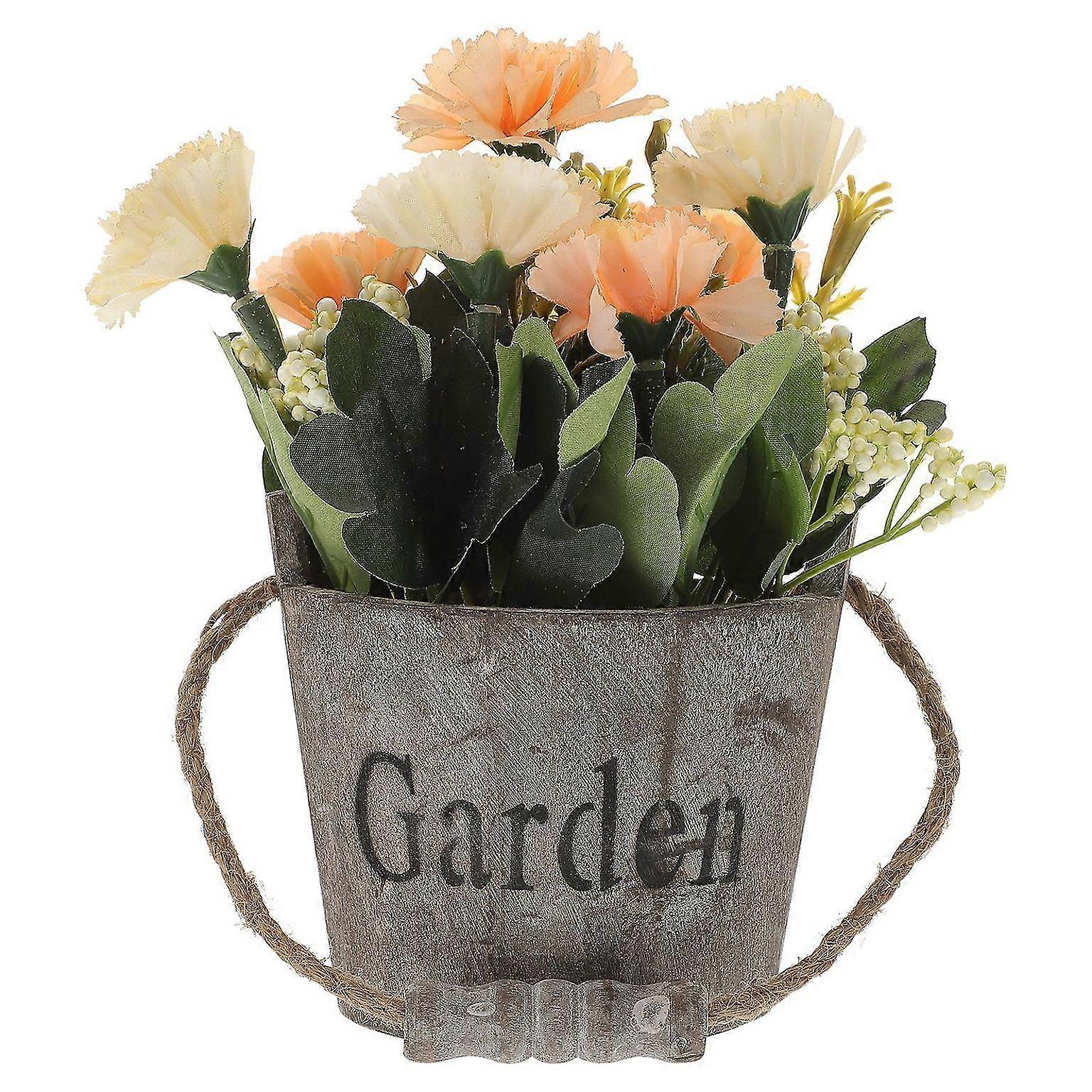 Lifelike Artificial Potted Flower Ornament for Home Decor - Low Maintenance, Elegant Design, Perfect for Any Space
