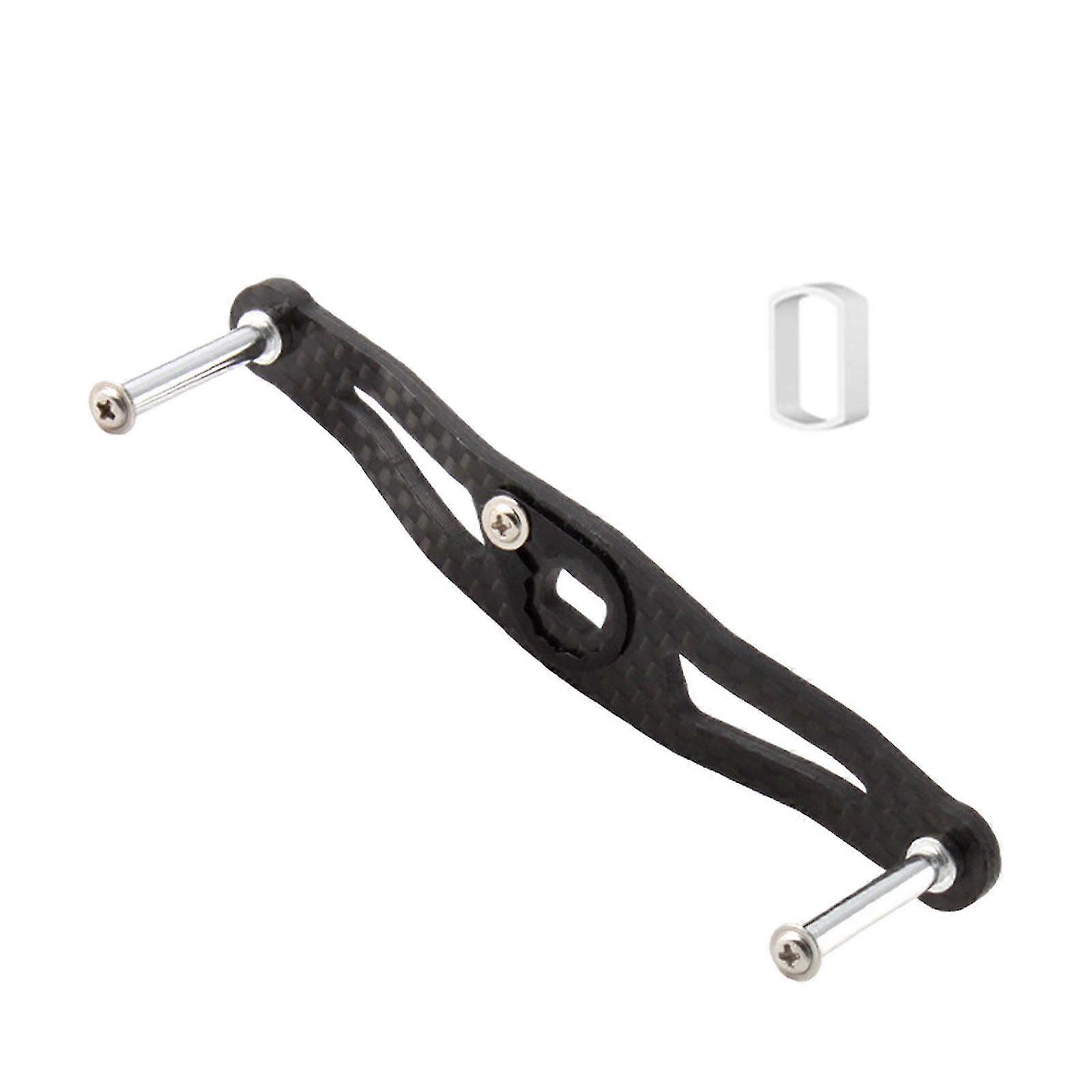 钓鱼卷轴手柄坚固的金属摇臂，适用于户外淡水盐水不锈钢8x5mm 105mm