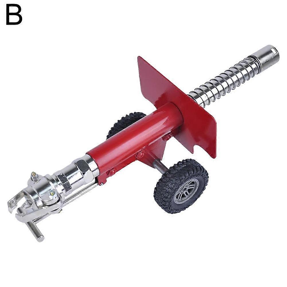 Recoil shock-absorbing cannon red (B) $Metal ornaments Italian recoil shock-absorbing cannon alloy belt wheel cannon model boy toy cannon artifact