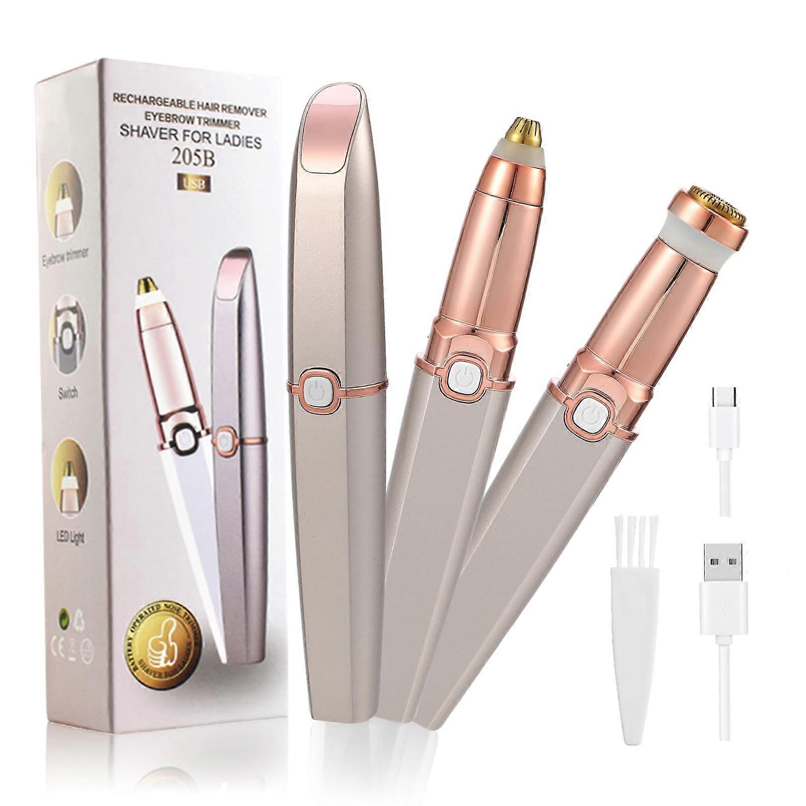 Facial feather for women, facial epilator 2 1 in facial shaving machine and eyebrow corrective