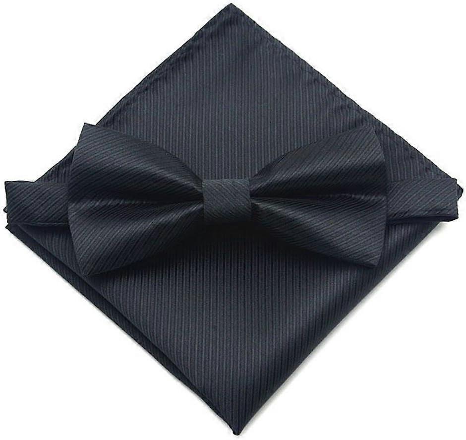 Men Paisley Jacquard Wedding front front -connected silk bow tie mobile square set