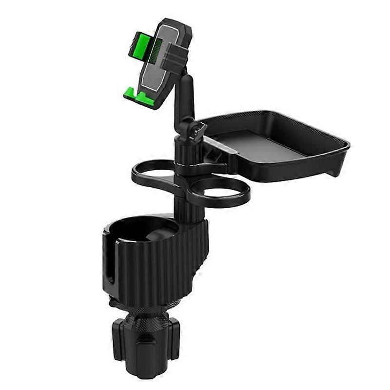 A06 Multifunctional Car Cup Mug Bottle Holder Mobile Phone Mount Stand Food Snack Tray Table A06 (Green)