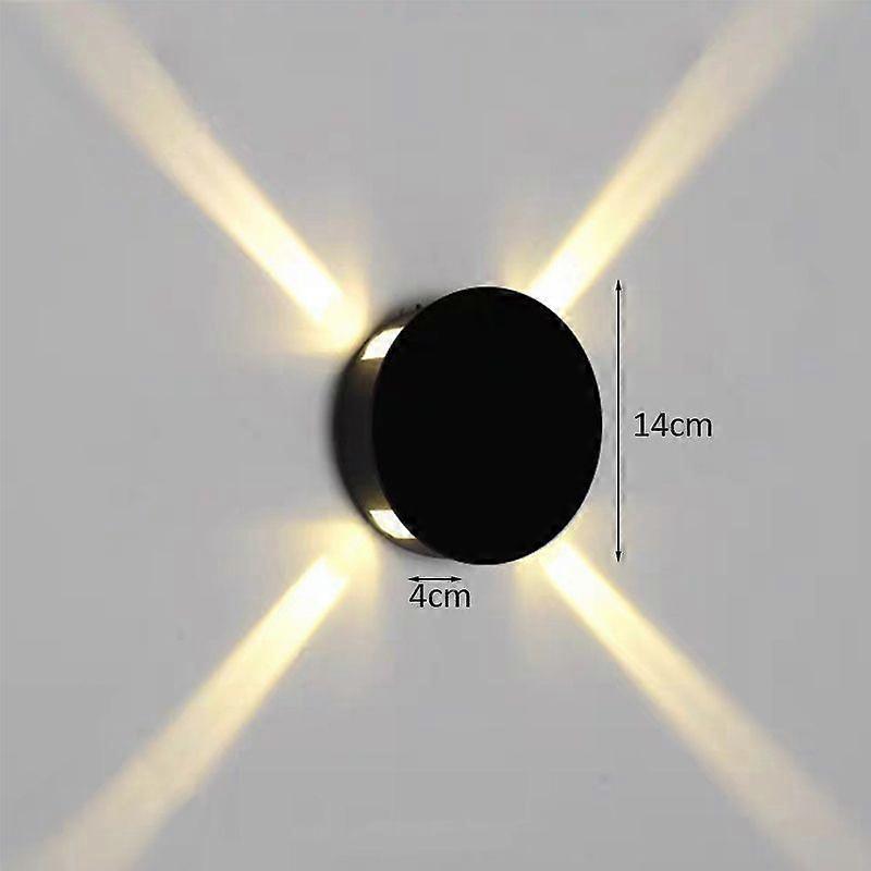Led Creative Cross Starlight Wall Lamp Aluminum Garden Yard Wall Lights Bar Ktv Club Internet Bar Corridor Background Wall Home