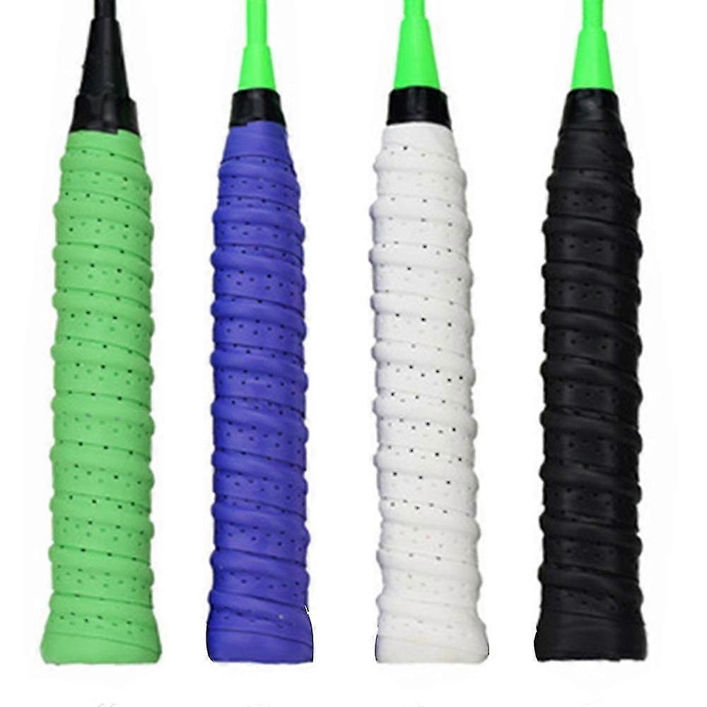 Enhance Your Game With 4 Pack Squash Grip - Anti-slip Tennis Racket Grip Tape With Perforated Design