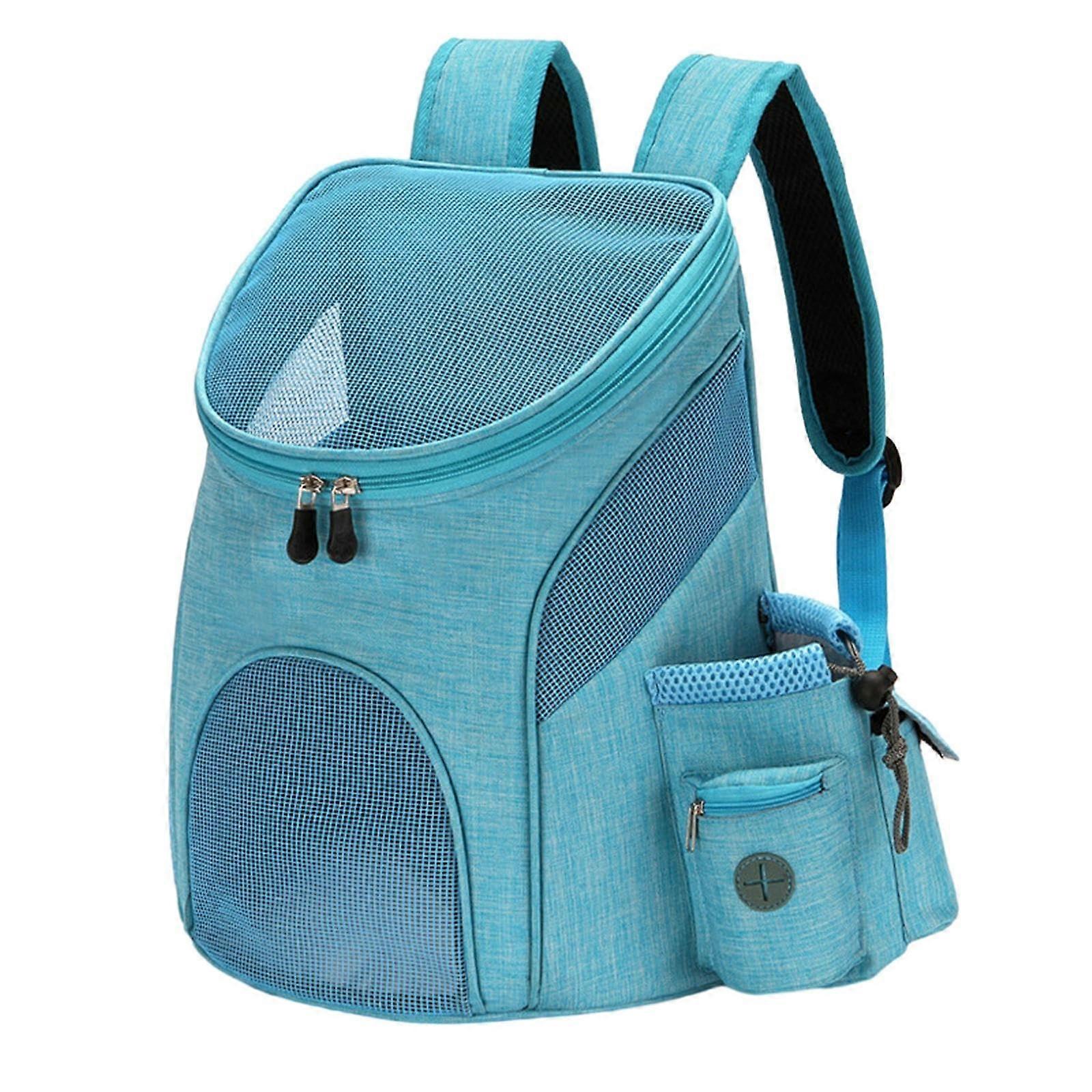 Portable Cat Dogs Front Backpack Foldable Cat Bag For Travel Pet Carrier Breathable Mesh Adjustable Straps
