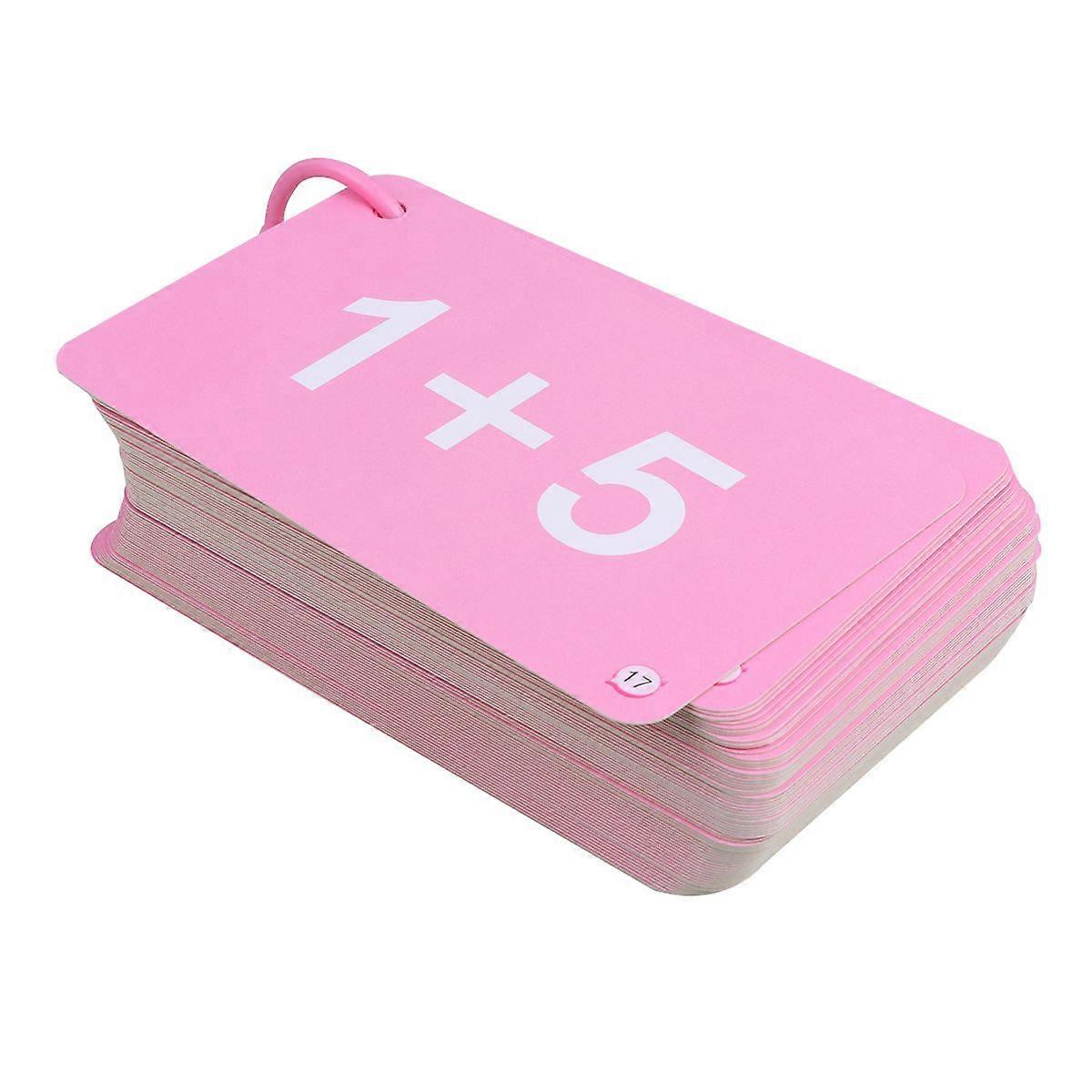 1 Set of Educational Flash Cards Math Set for Kids Children Early Learning(Plus or Minus in 10)