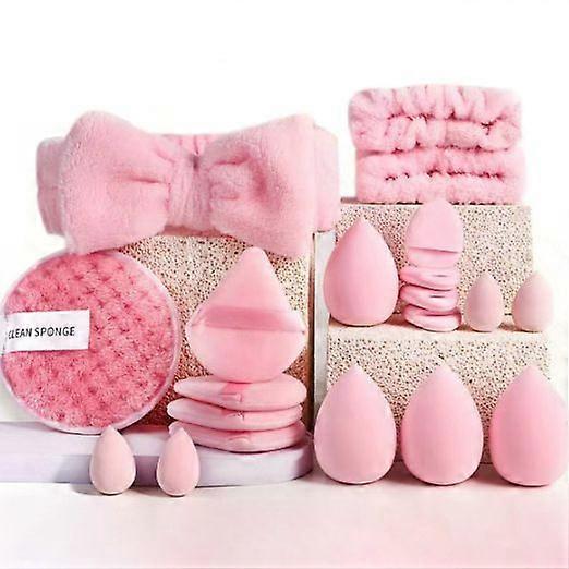 Powder Puff Set, Clean Sponge, For Liquid, Foundation and Concealer, Soft Sponge, Easy to Clean, Beauty Tools Large Combo Set, Wash Face Makeup Puff C