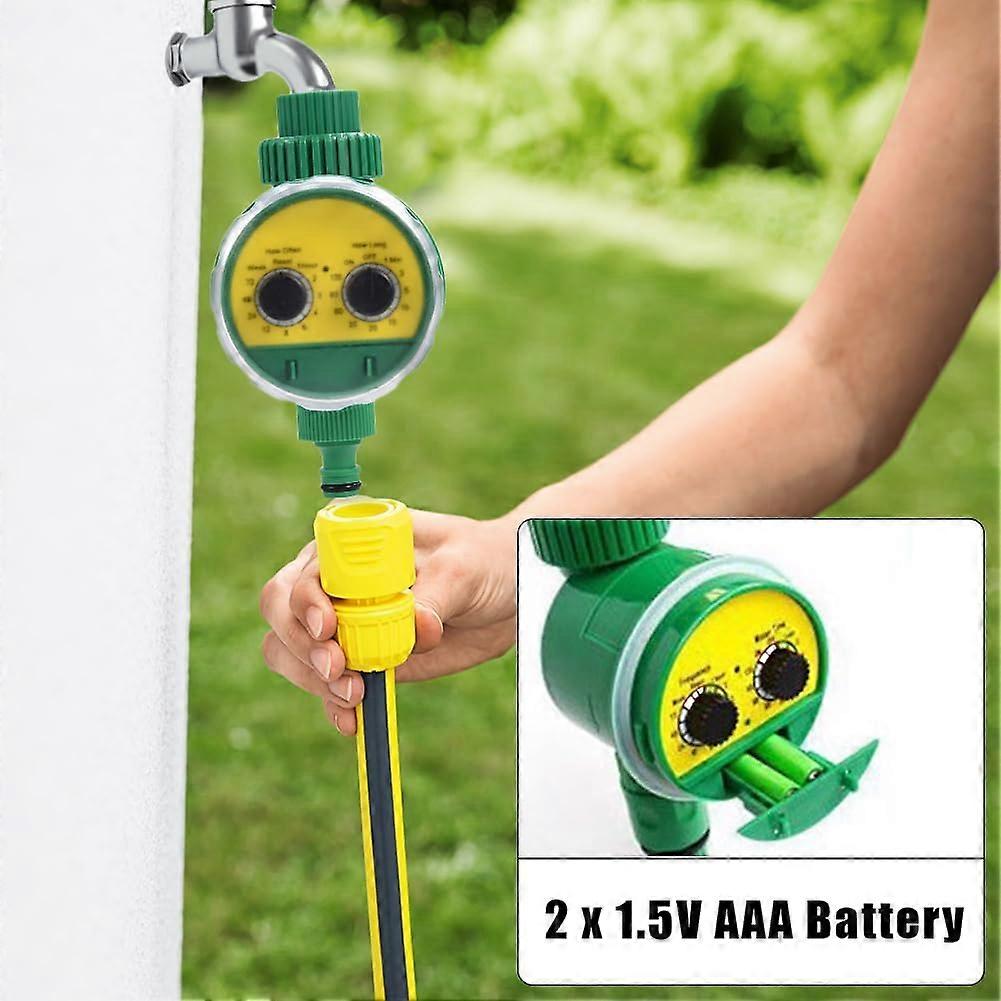 Outdoor Garden Hose Faucet Timers, Dial Sprinkler Timer with Rain Delay Manual Automatic Watering
