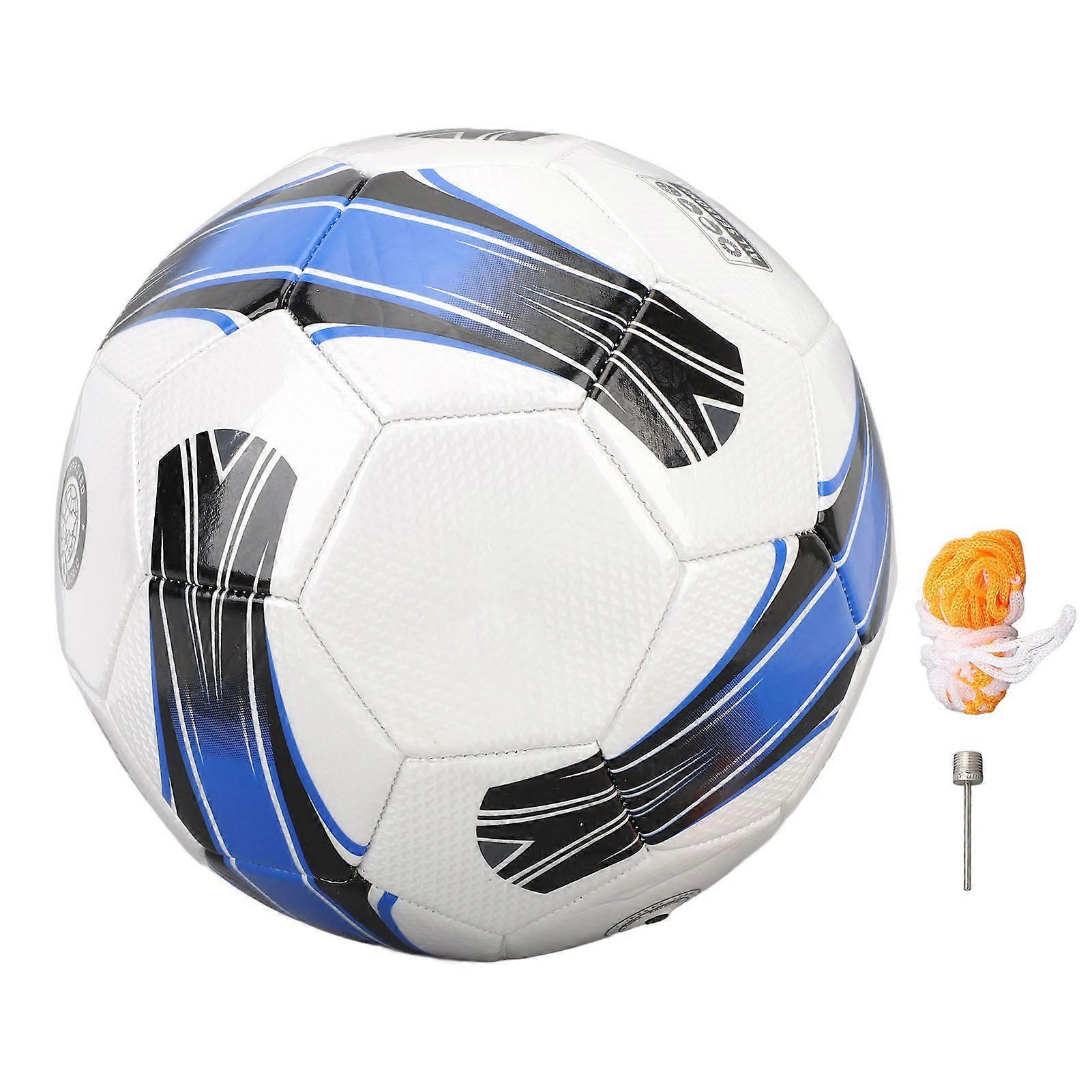 Adult Training Soccer Size 5 Soccer Ball Explosion Proof Kick Resistant PVC Air Tightness Soccer with Net Bag for Game Training
