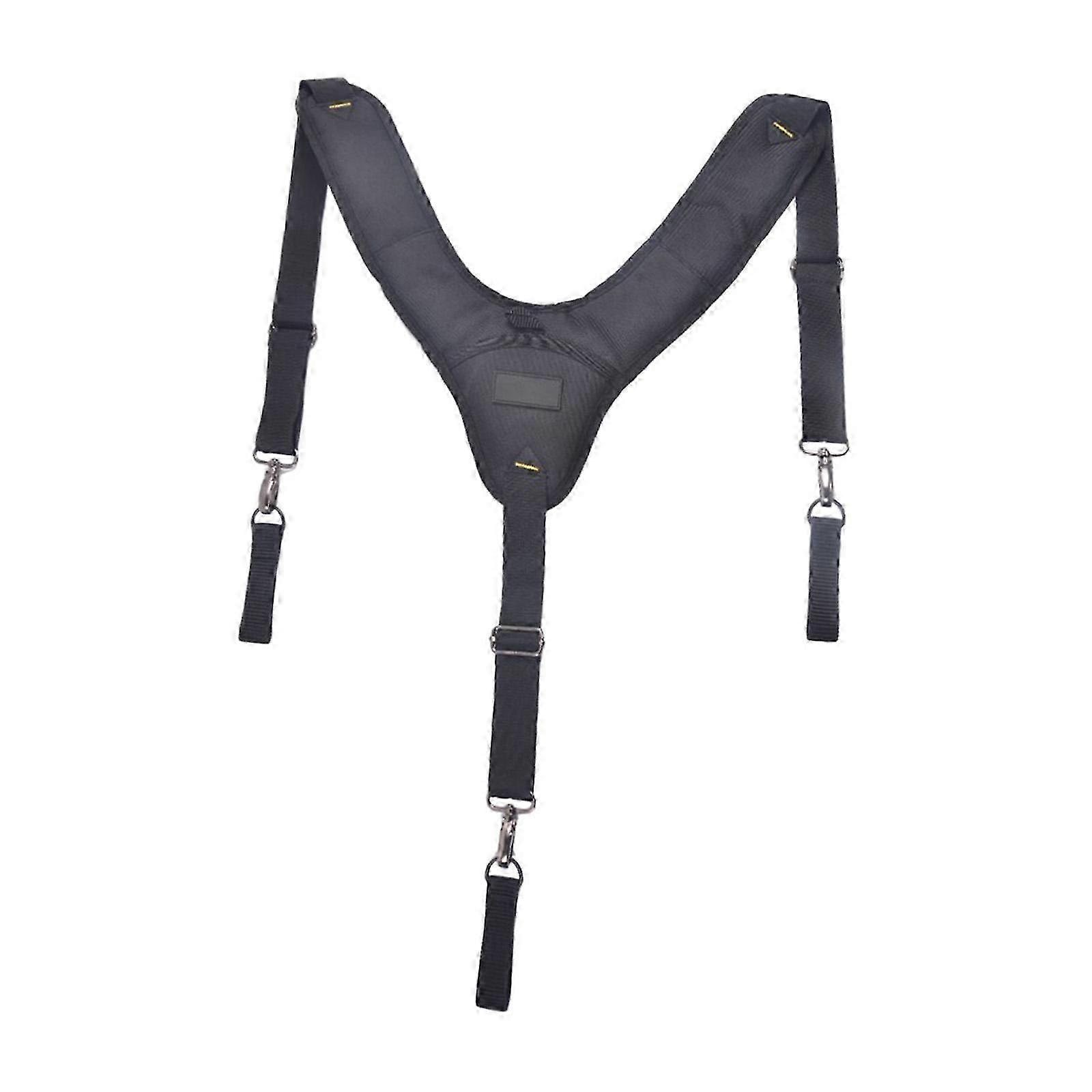 Tool Belt Suspender Maintenance with Shoulder Pad Adjustable Work Suspenders