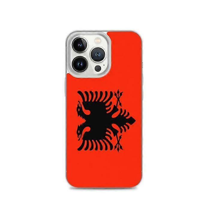 iPhone Case - iPhone 13 Pro - Albanian Flag - Flexible - Multicolored - Vertical