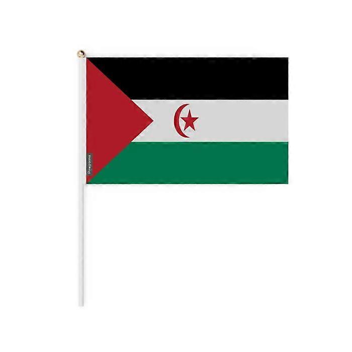 Mini Flag of the Sahrawi Arab Democratic Republic – 20 x 30 cm – Handheld – Polyester – 1 piece