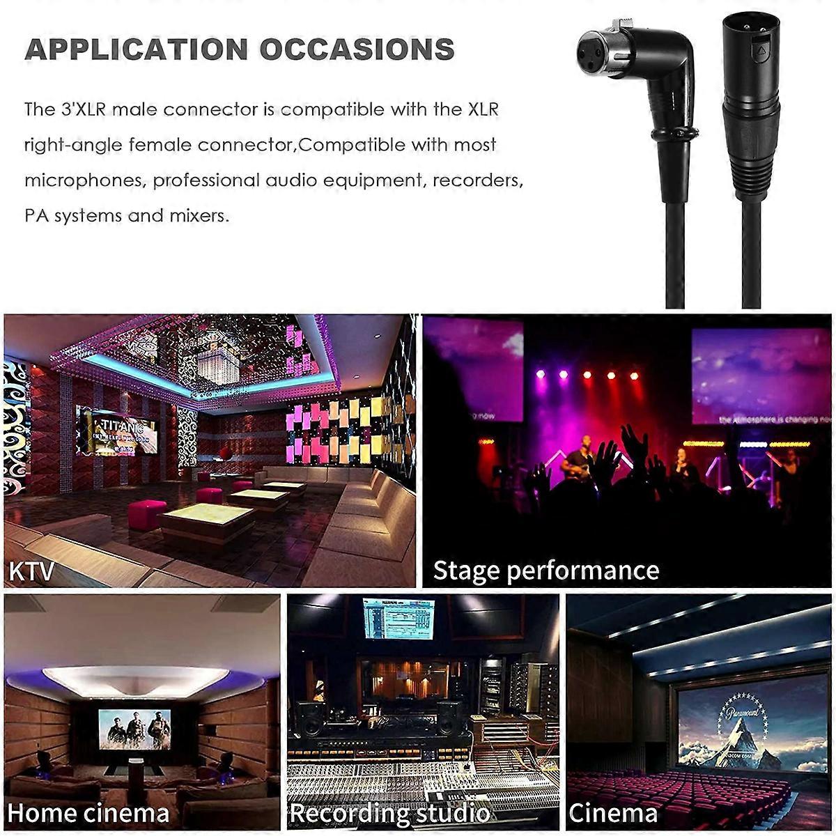 XLR Cable Musical Microphone Sound Cable Plug 6 Feet