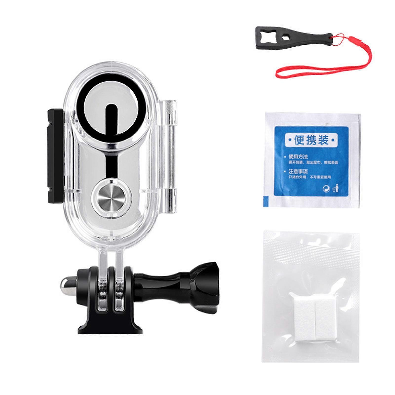 Dive Case Transparent 60 Meter with Screw Sports Camera Case Waterproof Accessories for 360 GO 3 Action Camera