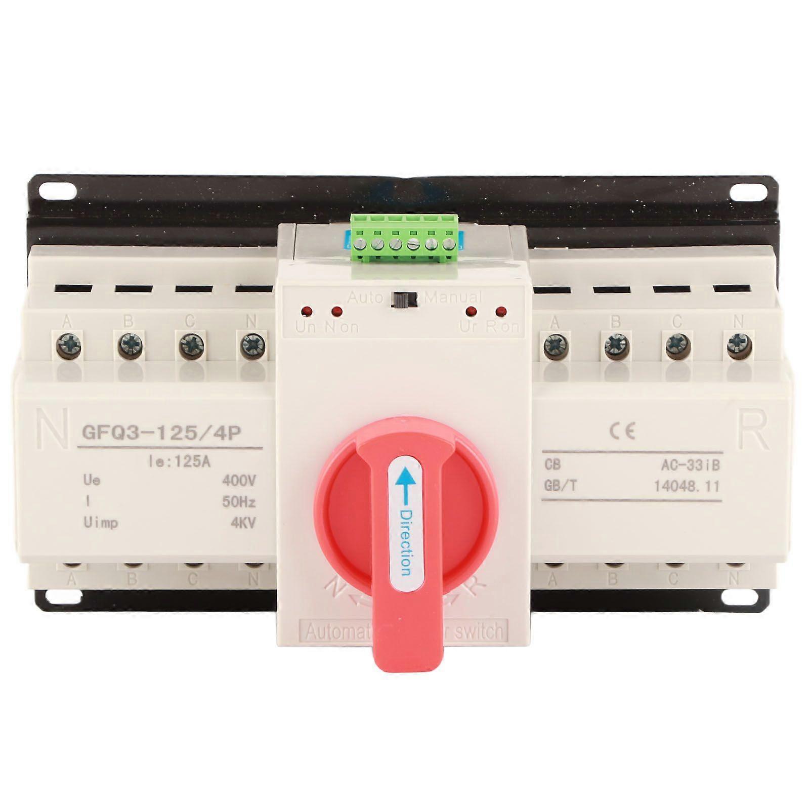 2025 Siste modell Dual Power Automatic Transfer Switch 4P 125A CB Level Mini