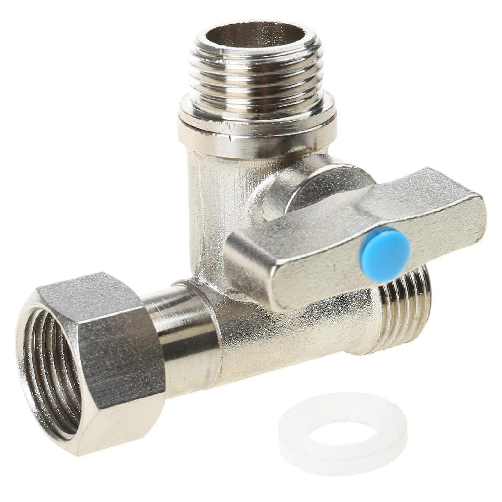 Tees Stop Valves 1/2 X 1/2 X 1/2'' Compression Faucet T Adapter Connector Splitters for Faucets, Toilet Tanks, Dishwasher