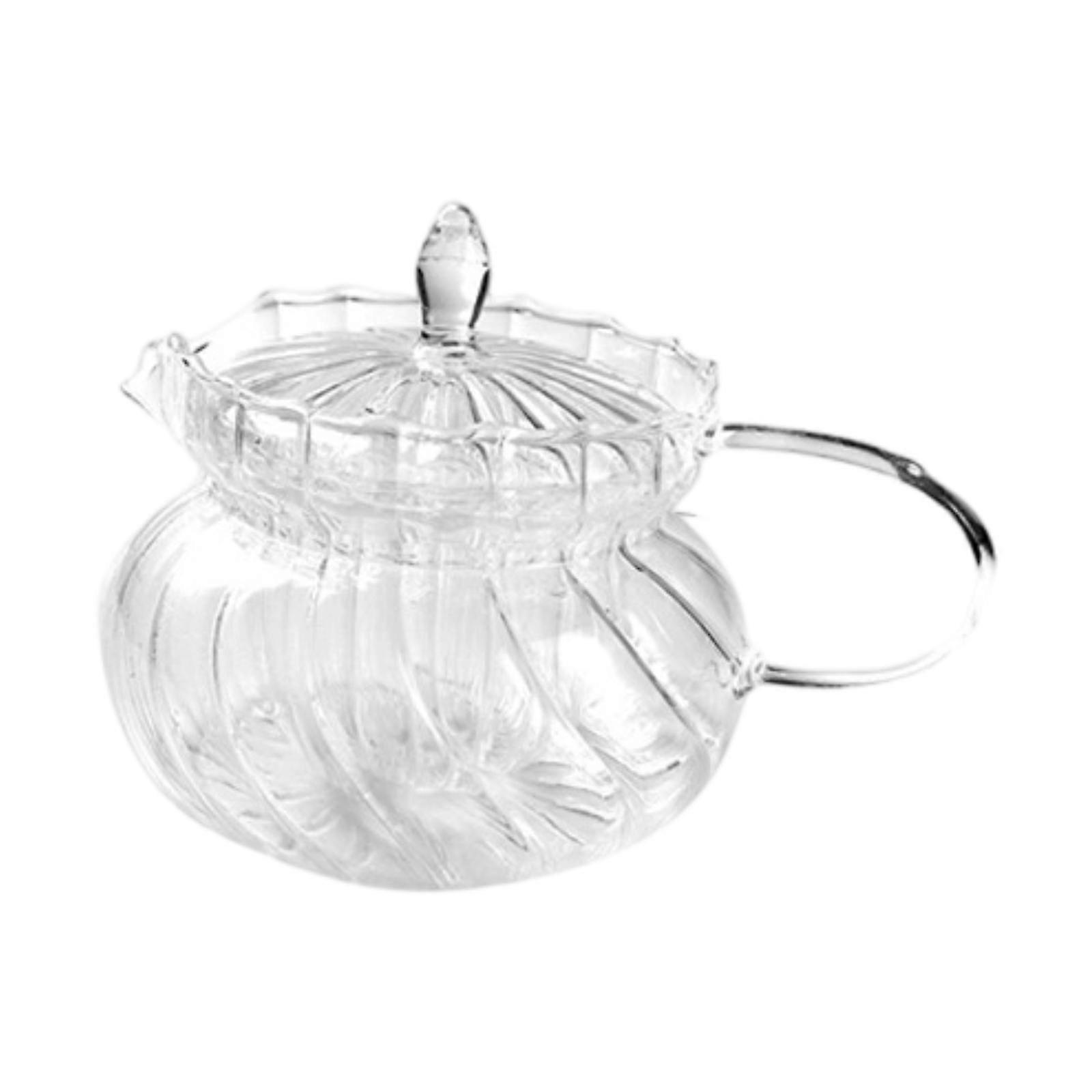 Jug Long Last Use with Tea Strainer Borosilicate Tea Pot for Office Kitchen