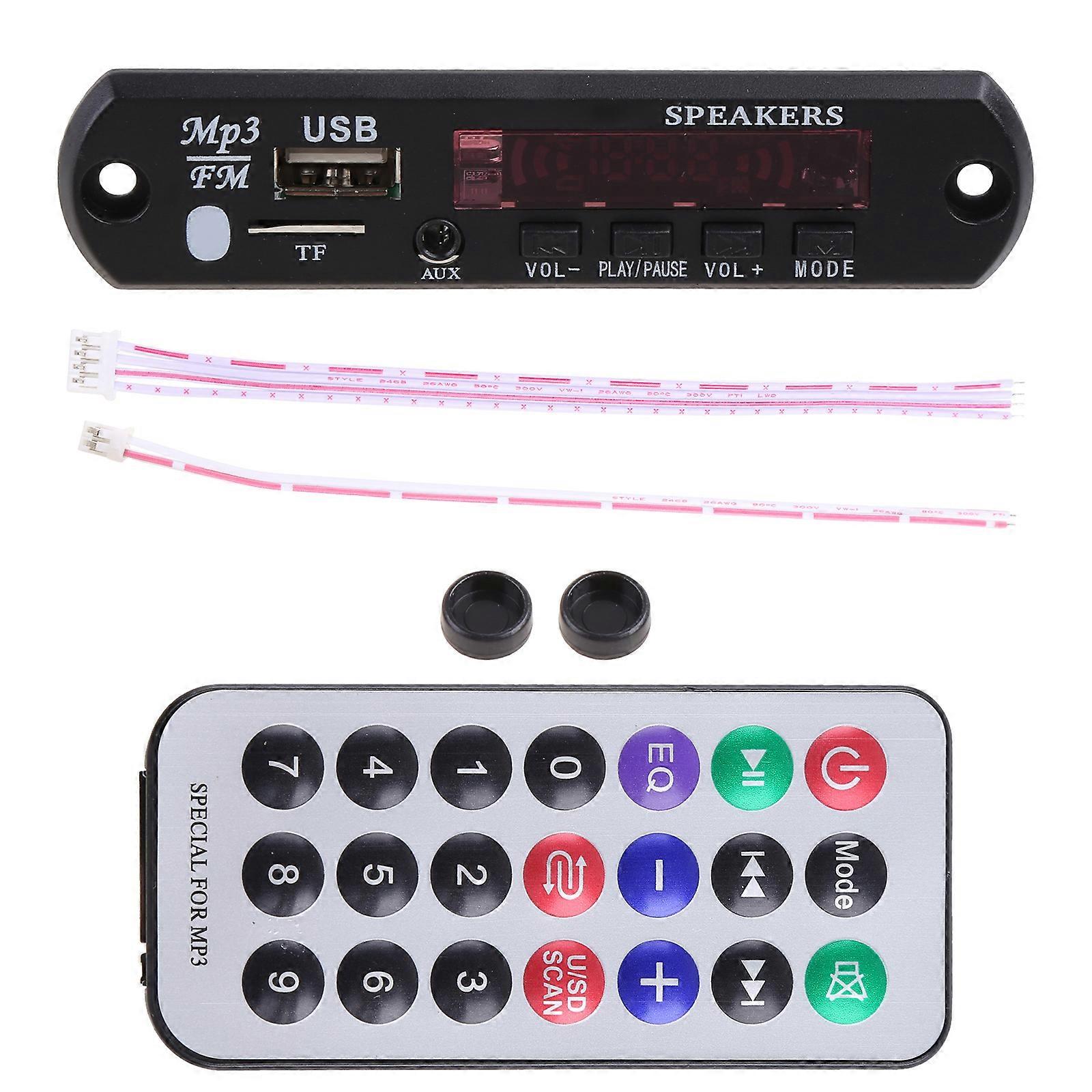 Auto Wireless Bluetooth-compatible MP3 WMA Decoder Board MP3 Player Car Audio USB TF FM Radio Module with Remote Control