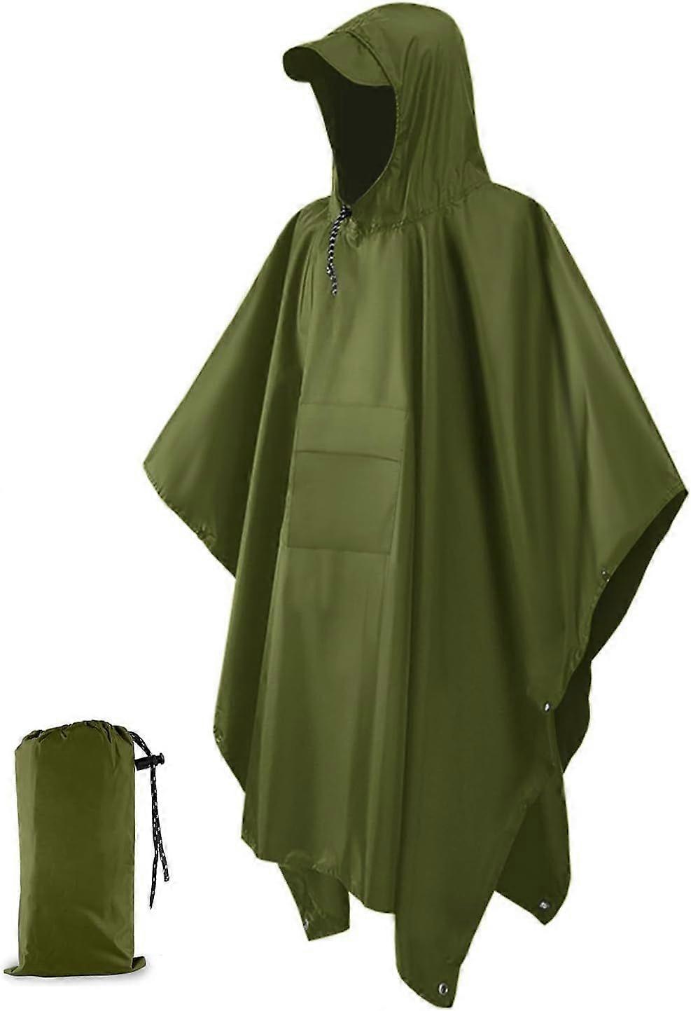 2025 Neuestes Modell Festival Poncho - Wiederverwendbarer wasserdichter Regenponcho für Erwachsene mit