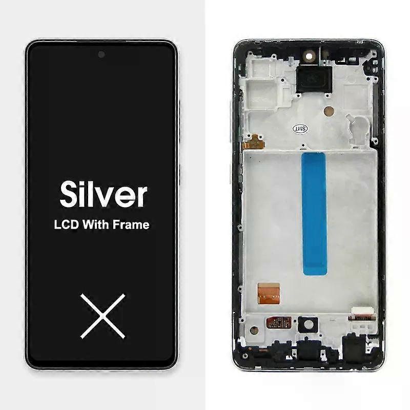 A52S 5G Display Screen Replacement, for Samsung Galaxy A52s 5G A528 A528B A528B/DS Lcd Display Digital Touch Screen with Frame
