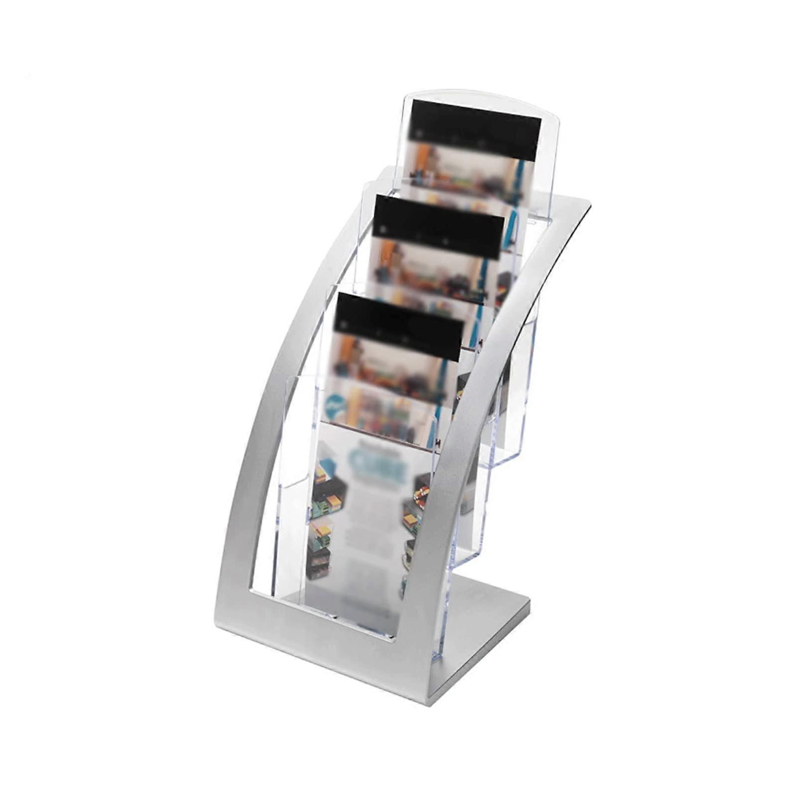 spaper stand, Magazine stand 3tier catalog shelf Desk display shelf
