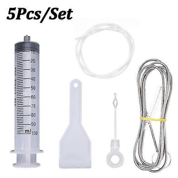 5Pcs/Set Refrigerator Drain Hole Clog Remover Dredge Cleaning Tools Fridge Hole Brush Water Outlet Cleaner