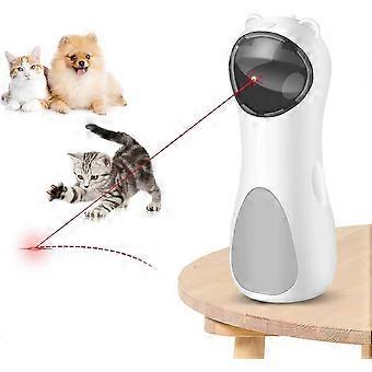 Automatisches Katzen-Laserspielzeug - Interaktives Spielen mit Haustieren, USB-/batteriebetrieben, 5 Lasermodi