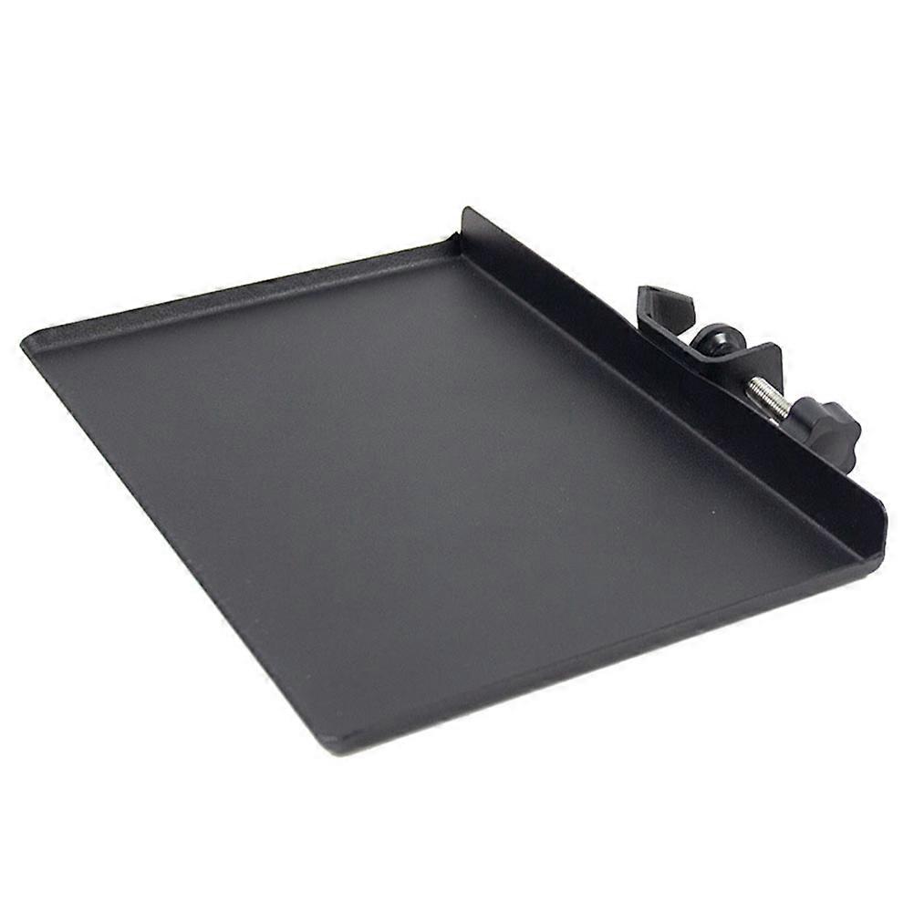 Durable Iron Microphone Stand Tray with Raised Edges for Secure Studio, Stage, and Broadcast Equipment Storage – Compact Design