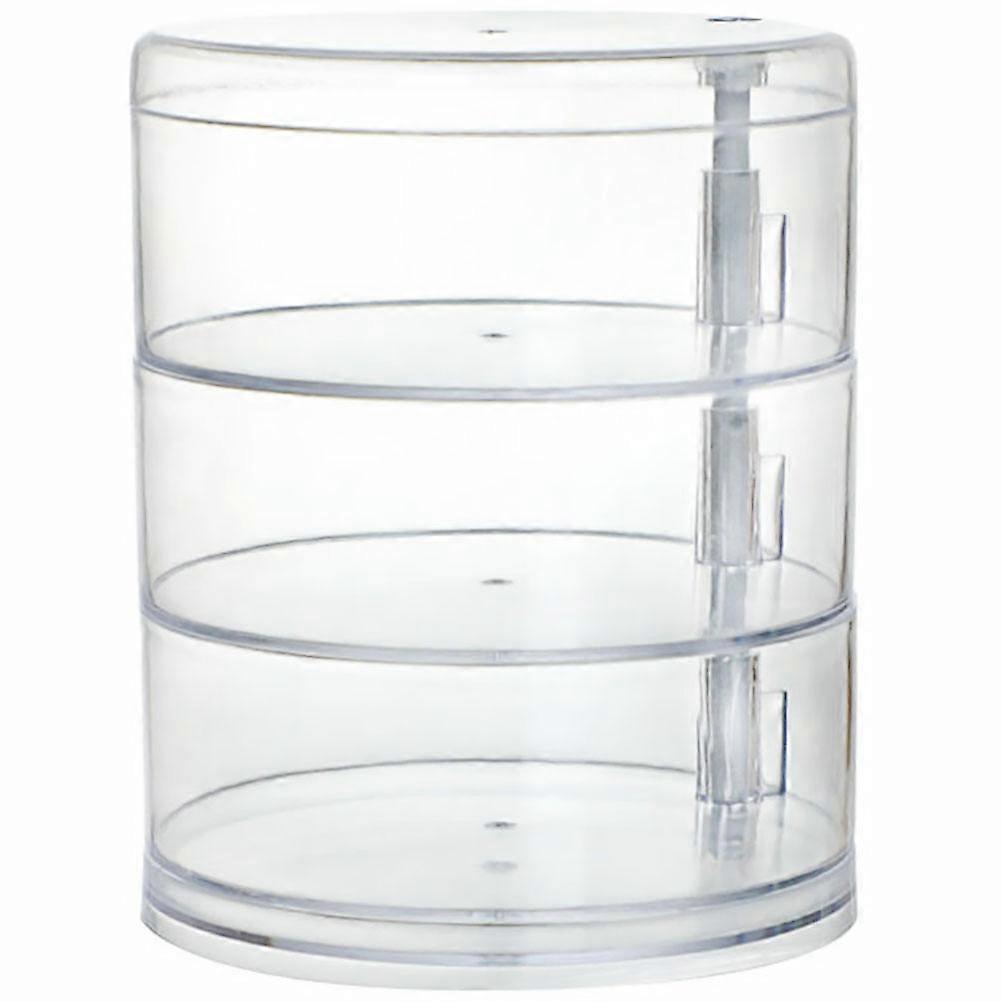 1Pc Multi-layer Rotating Storage Box Cosmetics Jewelry Desktop Storage Box