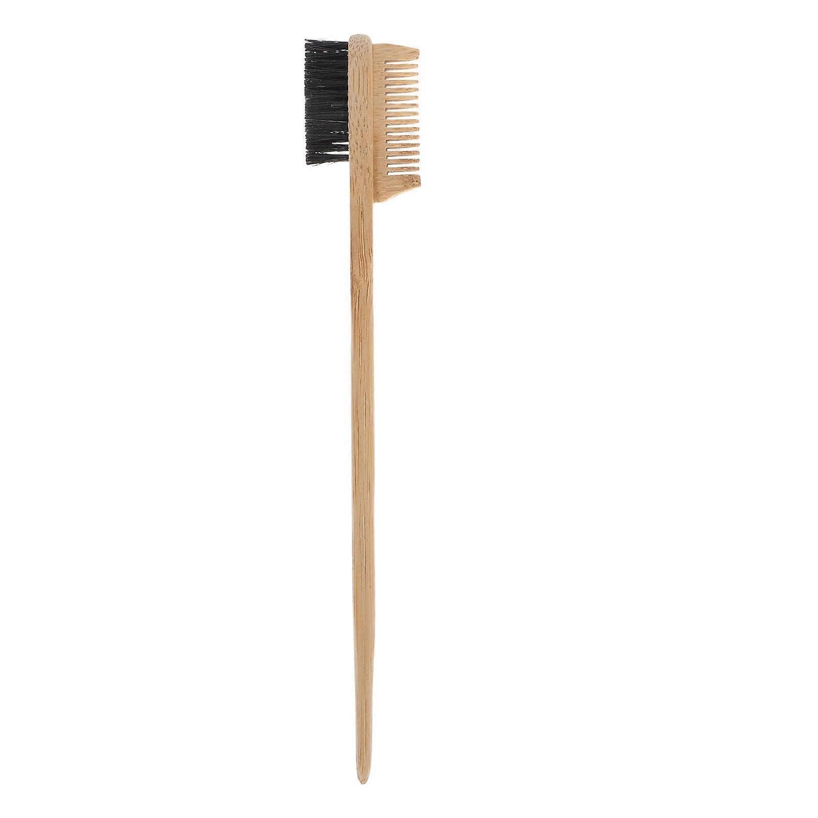 Eyebrow Trimming Tool with Eyelash Comb for Brow Made of Synthetic Material Black Small Size